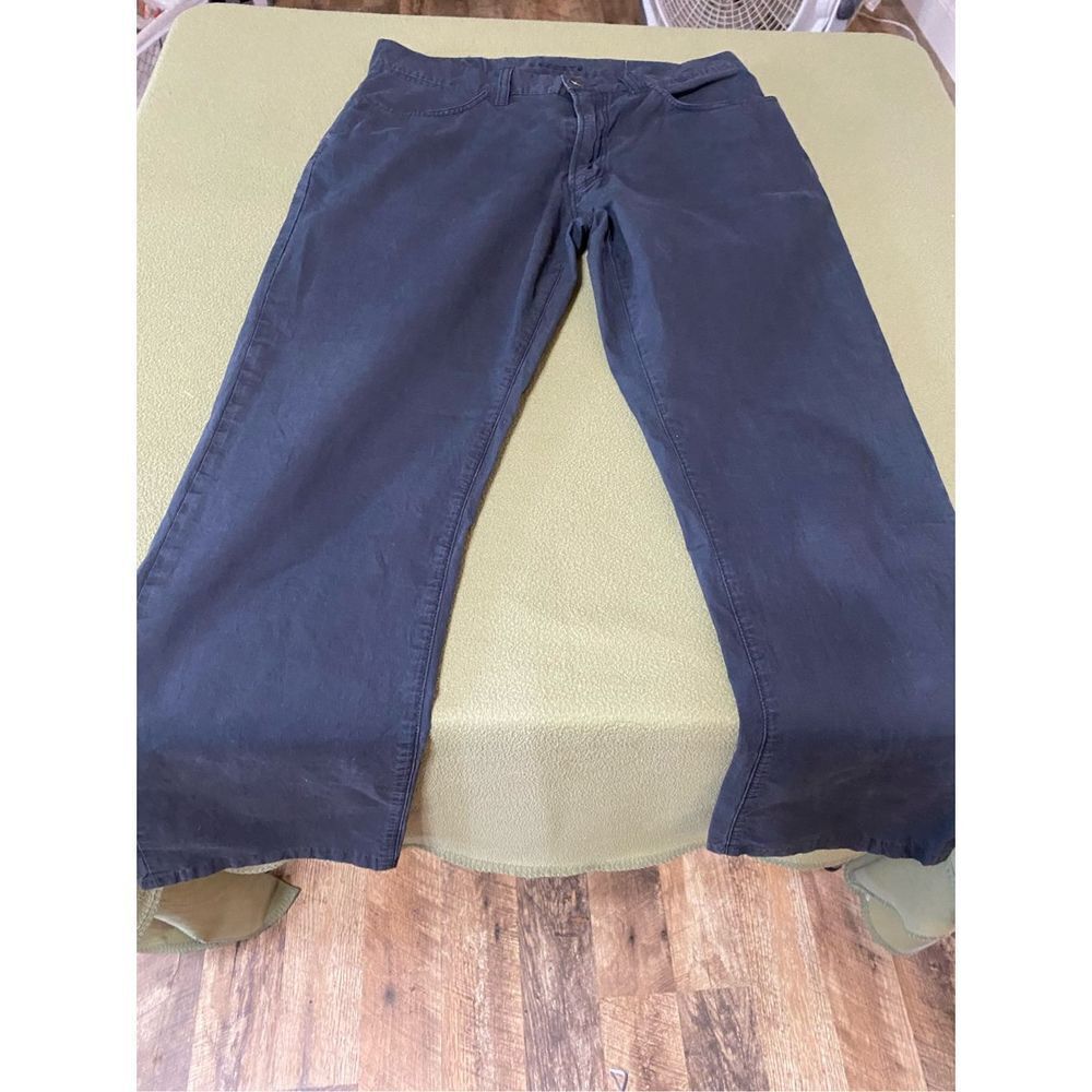 Lacoste Pants Navy Blue Cotton Flat Front Classic Fit Twill Chinos Men Size 30